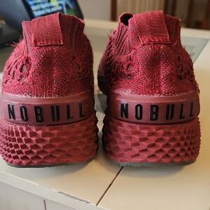 NOBULL Burgundy Knit Trainers